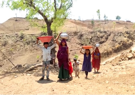 People Wandering For Water