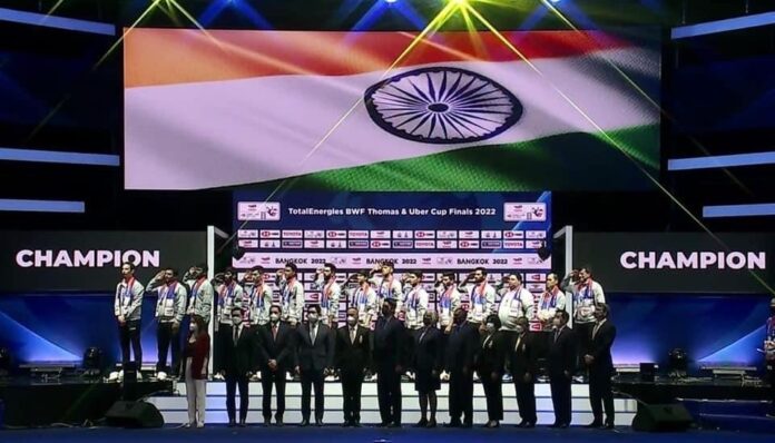 India Badminton Team Thomas Cup 2022 Winner