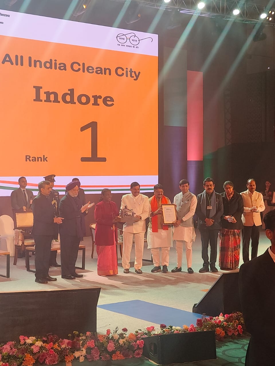 Indore Again Number One in Cleanliness