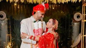 lsg star deepak hooda get married to his girlfriend who look pretty as himachali bride in red lehenga 111863874