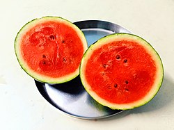 250px Cutted watermelon in steel plate 250px Cutted watermelon in steel plate