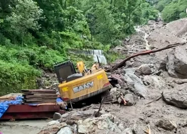 Sikkim-rain Landslide in Sikkim