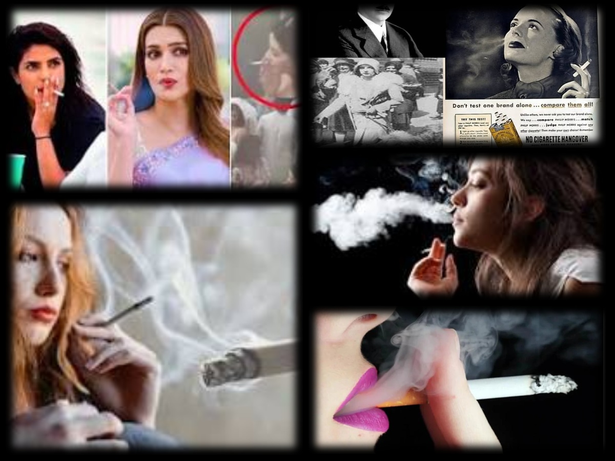 Cigarette and Woman Cigarette and Woman