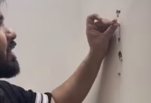 Quality of Noida flat : 1.5 करोड़ के फ्लैट की दीवार ऐसी कि लकड़ी की पेंसिल दीवार तोड़ते हुए घुस गई Quality of Noida flat