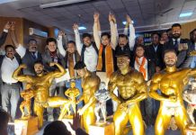 गौरव दिवस पर राज्य स्तरीय बॉडी बिल्डिंग स्पर्धा का आयोजन सम्पन्न