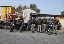 मंदसौर पुलिस थाना दलौदा द्वारा खतरनाक जानलेवा स्टंट करने वाले युवाओं के वाहन जप्त कर की चालानी कार्यवाही