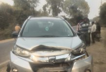 मंदसौर के खानपुरा क्षेत्र में कार-बाइक की टक्कर एक की मौत,दूसरा गंभीर घायल, ड्राइवर फरार – पुलिस टीम मौके पर