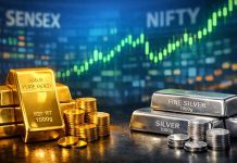 सोना-चांदी में ऐतिहासिक उछाल : शेयर बाजार में हाहाकार, निवेशकों की संपत्ति पर दोहरी मार