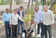 Trees Planted for Environmental Conservation : लता मंगेशकर की पुण्यतिथि पर गुलाब चक्कर में 50 से अधिक पौधे रोपे!