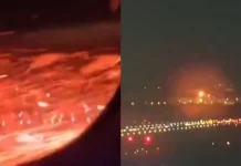 ब्राजील में टेकऑफ के बाद फटा फ्लाइट का इंजन, 272 यात्री थे सवार,डेल्टा फ्लाइट के इंजन से निकलने लगीं आग की चिंगारियां!
