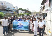 विद्यार्थियों ने चित्रकला में उकेरे जल संकट के समाधान-पर्यावरण रैली बनी जन-आंदोलन