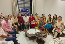 पुरुषोत्तम मास का प्रथम दिन माँ सरस्वती को समर्पित करते हुए बाविसा ब्राह्मण प्रतिभा मंच ने साहित्यिक गोष्ठी आयोजित की