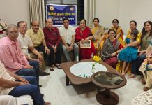 पुरुषोत्तम मास का प्रथम दिन माँ सरस्वती को समर्पित करते हुए बाविसा ब्राह्मण प्रतिभा मंच ने साहित्यिक गोष्ठी आयोजित की