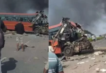 Tragic Accident:सूरत में 2 बसों की टक्कर के बाद लगी आग,7 की मौत