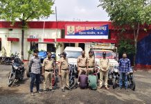 मंदसौर पुलिस ने चोरी गये वाहन एक पिकअप, एक बोलेरो, एक ट्रेक्टर, 7 मोटरसाइकिले बरामद की