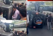 सयाजी स्क्वेयर पर तेज रफ्तार थार पलटी, चार युवक घायल
