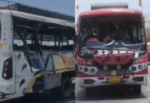 रायसेन-भोपाल मार्ग पर दो बसों की टक्कर से भीषण सडक हादसा, 3 लोगों की मौत, कई घायल!