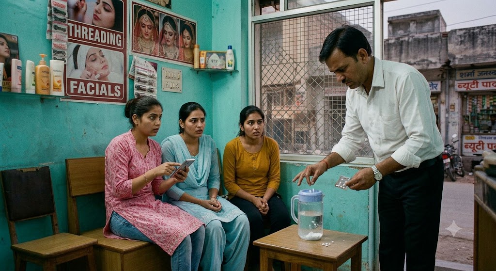 ब्यूटी पार्लर के पानी - ब्यूटी पार्लर के पानी में संदिग्ध पदार्थ मिलाने का आरोप, वीडियो वायरल होने के बाद पुलिस जांच शु…